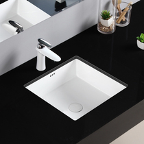 Ceramic basin embedded wash basin wash basin balcony square 16 inch diameter 400 40cm