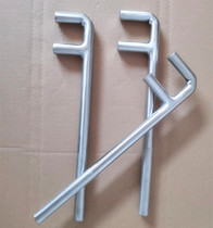 Stainless steel F wrench white steel two claw valve hook wrench F wrench 200mm-1200mm direct