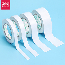 Del tissue paper double-sided tape double-sided double-sided cotton paper double-sided wide tape wholesale strong fixed stationery office supplies students use handmade cotton paper hand tear without leaving traces ultra-thin transparent high-viscosity