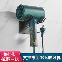 Stainless steel Hair Dryer rack toilet non-perforated hanger hair dryer bracket bathroom air tube wall rack
