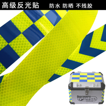 Huanglong motorcycle reflective sticker scooter tail box reflective film Electric vehicle decorative strip DL250 side box reflective strip