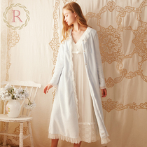 Princess RoseTree Princess Pyjamas Woman Autumn Winter Thickened long Coral Suede Bathrobe Sweetness flannel Sleeping Pyjamas Sleeping Dress
