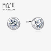 Tide Acer Jewelry Round Dancer Silver Ear Nail s925 silver earrings Ear Accessories Wind Light Extravagant and Elegant Temperament