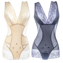 Summer ultra-thin one-piece shapelwear clothes slim fit woman collection and waist collection of conjoined plastic body garment collection and waist all over the body
