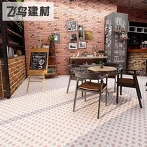 Hong Kong style tea restaurant retro green tiles 300X300 coffee milk tea shop Plaid tile non-slip kitchen and bathroom tiles