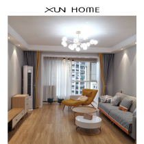 Curtain Bedroom 2021 New Light Lavish Living Room Full Shading Modern Minima Cotton Hemp Finished Upscale Atmosphere Parquet