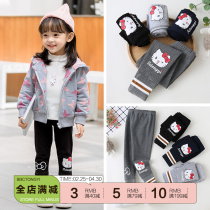 Girl Pants 2022 Fall Outside Wearing Childrens Ocean Korean Version Little Girl Pure Cotton Baby Cartoon Spring Autumn Beating Underpants
