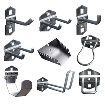 Hardware tool adhesive hook single oblique adhesive hook screwdriver holder drill rack Wrench Double adhesive hook round adhesive hook