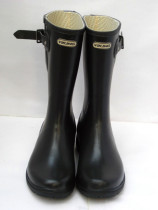 Lady Midcylinder Rain Shoes Outsole Large Card Womens Section Rain Shoes Side Buckle Rubber Shoes Rubber Rain Shoes Fashion Water Shoes Glue Shoes