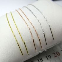 925 Pure Silver Ear Line DIY Accessories Handmade Material Electric Gold Long Ear Line Accessories Car Flowers Cross Chain Flow Suear Accessories
