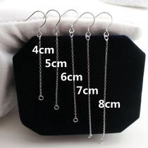 S925 sterling silver ear hook cross tassel long ear line temperament wild DIY handmade hypoallergenic ear chain woman