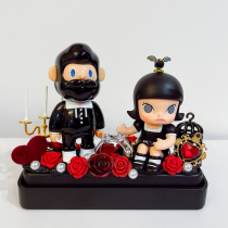 molly blind box dense forest castle car stop number plate Net red creative car decoration decoration gifts