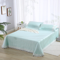 LOVO snail home textile jacquard sheets ice silk mat three-piece set foldable summer cool mat