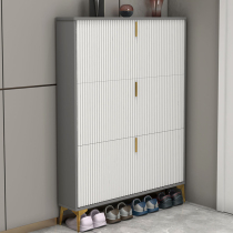 Shoe cabinet Home doorway ultra-thin tipping shoe cabinet Home entrance to the outdoor building Road small narrow genguan light lavish shoe rack
