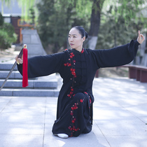 Ma Lei Taiji spring and summer new Taiji clothing womens performance clothing competition uniform clothing practice clothing silk and hemp embroidery indulging plum blossom fragrance