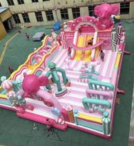 New inflatable castle outdoor large indoor naughty Castle slide climbing Plaza Park stalls children trampoline