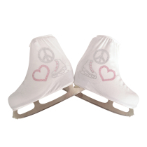 Forno professional figure skating shoe cover Skating roller skating mens and womens childrens semicolon pink heart skates drill