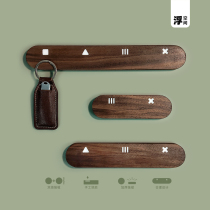 Key magnetic wall-mounted storage entrance creative solid wood resin without drilling into the door after entering the door strong magnet hook