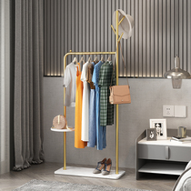 Nordic luxury clothes rack hanger floor bedroom simple modern household single pole indoor simple coat rack
