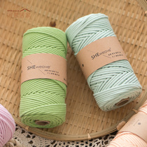 Leisure home 3mm wire cotton rope diy hand - woven wire cotton wire hand woven packaging material all cotton
