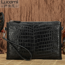 Unspliced crocodile belly leather wallet mens handbag Big Easy bag envelope ipad bag ipad bag lukani