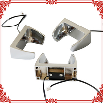 Normally open magnetic induction zinc alloy hook Public microphone handle earpiece hanging fork Telephone set metal induction hook hanging fork