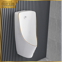 Light luxury household urinal hanging wall Mens station toilet ceramic urinal hanging floor induction urinal