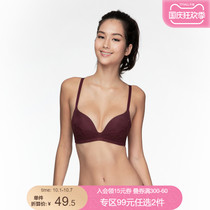 6IXTY8IGHT 68 solid color without steel ring thick cup gathered comfortable simple bra underwear women BR10190
