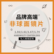 The ophthalmic lens myopia ultra-thin aspheric blue fu she 1 56 1 61 1 67 1 74 brand lens