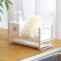 Sponge bowls chopsticks drain rack sink bowl rack Kitchen supplies Sink countertop rag storage artifact