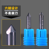  CNC engraving machine tool PCD stone engraving knife Tombstone Marble Granite lettering Diamond hexagonal knife