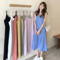 Maternity dress skirt summer chic suspender maternity dress female summer 2021 new temperament maternity dress