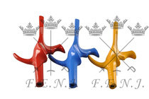 Fine foil gun handle children adult red blue yellow and black optional three