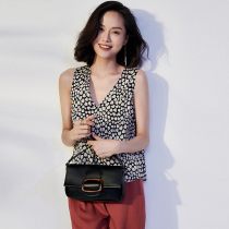 Silk printed V-neck vest womens 2021 summer French temperament loose outside wear suspenders mulberry silk inner jacket