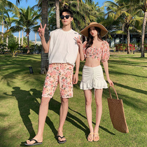 Swimsuit couple suit Skinny couple sexy couple seaside vacation beach bikini swimsuit women