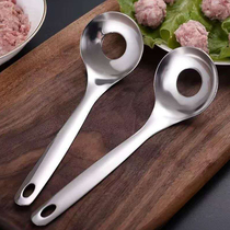 Stainless steel meatball spoon squeeze ball artifact making fish ball household mold spoon kitchen tool handmade ball