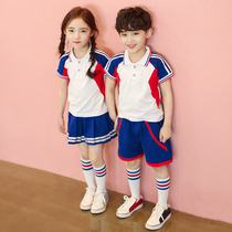 Kindergarten garden suit Summer class suit College style new teacher childrens graduation suit Custom school uniform suit for primary school students