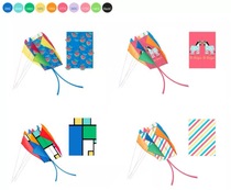 Children and children creative pocket kite new foldable software outdoor parent-child interaction Boneless breeze easy to fly