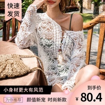 Swimsuit blouse single sale can be sold in the water 2021 beach vacation outside with sunscreen Korean arm cover fairy air Summer Lady summer