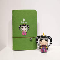 Grassland gift Wenchuang (Khalkha Mongolian doll) felt notebook hand book overseas gifts