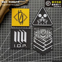 Reflective Teenage Girl Frontline Morale Badge Magic Sticker Cut Griffin Arm Badge 404 Squad Badge Backpack Patch