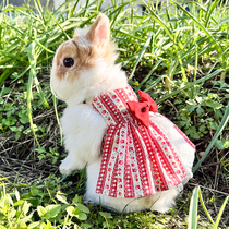 Day Family Shatter Rabbit Clothes Cute Dresses Pet Rabbit Dwarf Rabbit Feline Rabbit Coeared Rabbit Traction Rope
