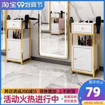 Barber shop hair salon tool cabinet special tool desk beauty salon tool cabinet hair cutting Cabinet rack