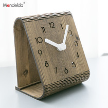  mandelda American modern minimalist desktop desk clock desktop decoration desk clock bedroom mute pendulum clock household wall clock