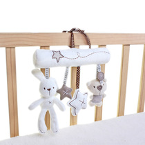 Newborn baby stroller pendant bedbell Bed around the head of the bed Rattle baby 0-3-6 months 0-1 years old plush toy