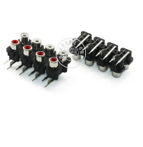 AV8-8 4-13 Av Tongpin Socket Audio Same Core Socket RCA-813 Lotus Socket 8 Bend Foot