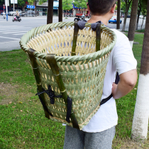 Sichuan bamboo woven back to the adult large picking mushroom back basket to buy vegetables back basket dance props tea picking back
