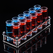 Bar KTV high bullet Cup long cocktail cup set with cup holder long tube frosted wine glass