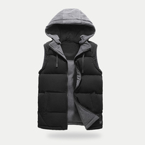 Basket man 2021 new spring and autumn winter mens vest trend vest hooded casual zipper cardigan jacket