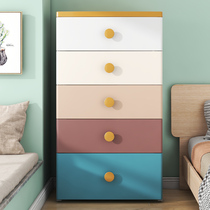 Thickened drawer-type storage cabinet baby clothes childrens room baby wardrobe multi-layer cabinet storage five-drawer plastic